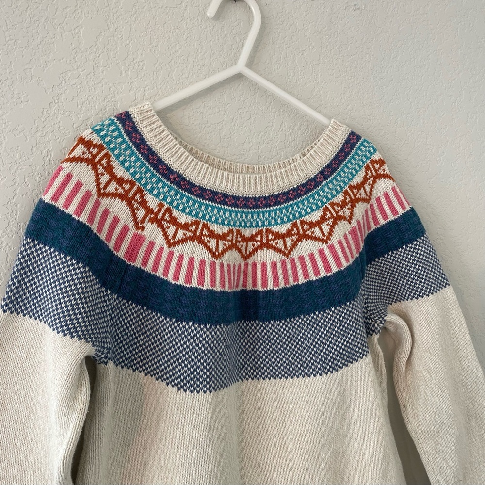 Tea Collection Matyas Sweater Dress Long Sleeve Girls Size 8 - Picture 2 of 8